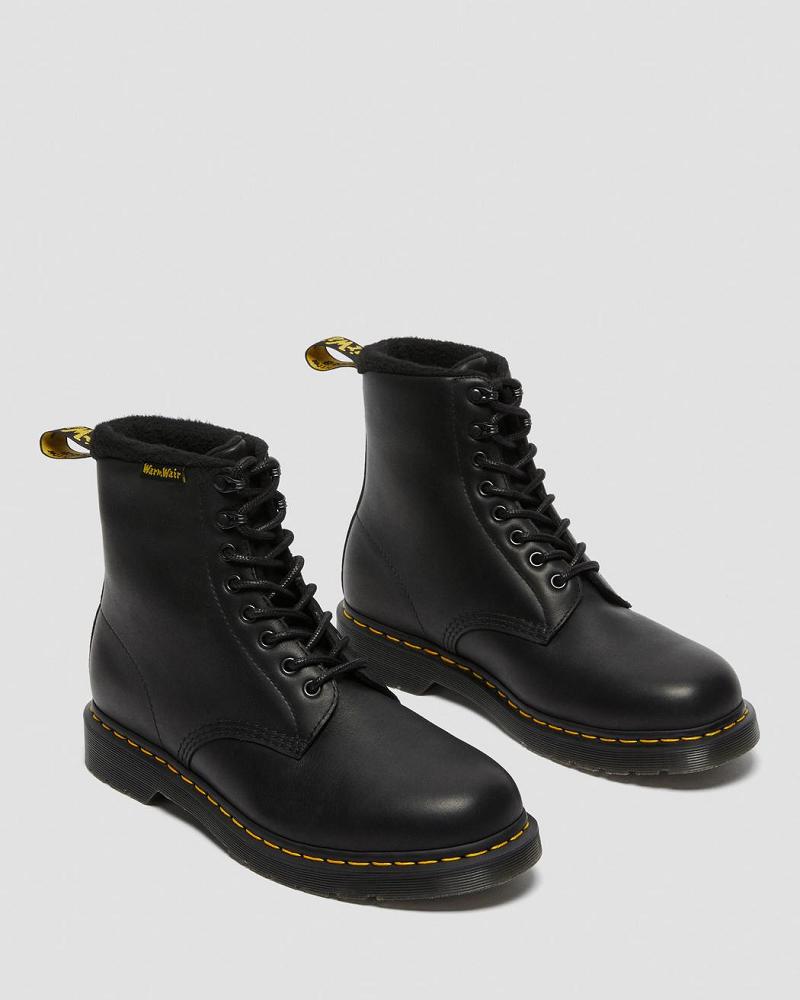 Dr Martens 1460 Pascal Warmwair Leren Winterschoenen Heren Zwart | NL 241YXF